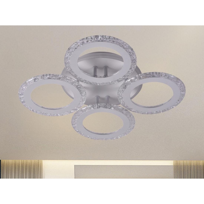 LED Aptumšojama virsapmetuma lustra LED/55W/230V 3000-6500K + tālvadības pults