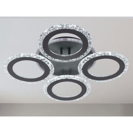 LED Aptumšojama virsapmetuma lustra LED/55W/230V 3000-6500K + tālvadības pults