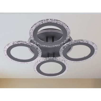 LED Aptumšojama virsapmetuma lustra LED/55W/230V 3000-6500K + tālvadības pults