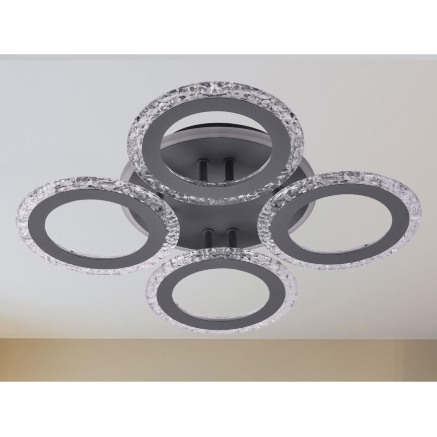 LED Aptumšojama virsapmetuma lustra LED/55W/230V 3000-6500K + tālvadības pults