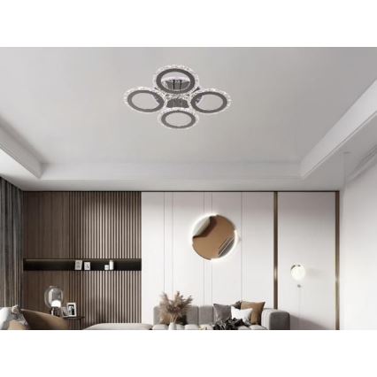 LED Aptumšojama virsapmetuma lustra LED/55W/230V 3000-6500K + tālvadības pults