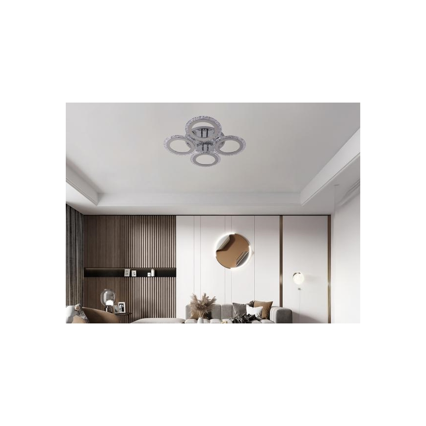 LED Aptumšojama virsapmetuma lustra LED/55W/230V 3000-6500K + tālvadības pults