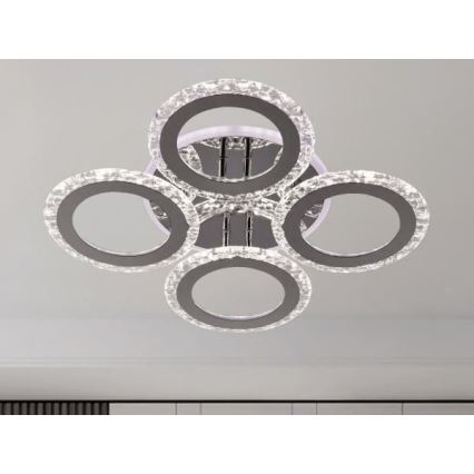 LED Aptumšojama virsapmetuma lustra LED/55W/230V 3000-6500K + tālvadības pults