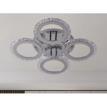 LED Aptumšojama virsapmetuma lustra LED/55W/230V 3000-6500K + tālvadības pults