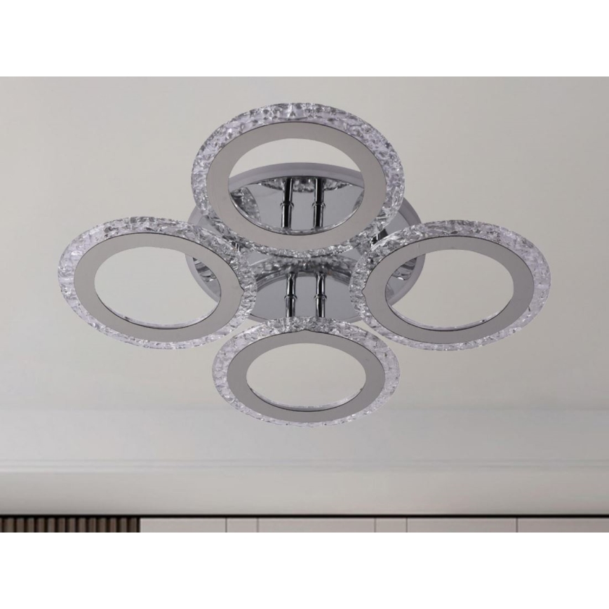 LED Aptumšojama virsapmetuma lustra LED/55W/230V 3000-6500K + tālvadības pults