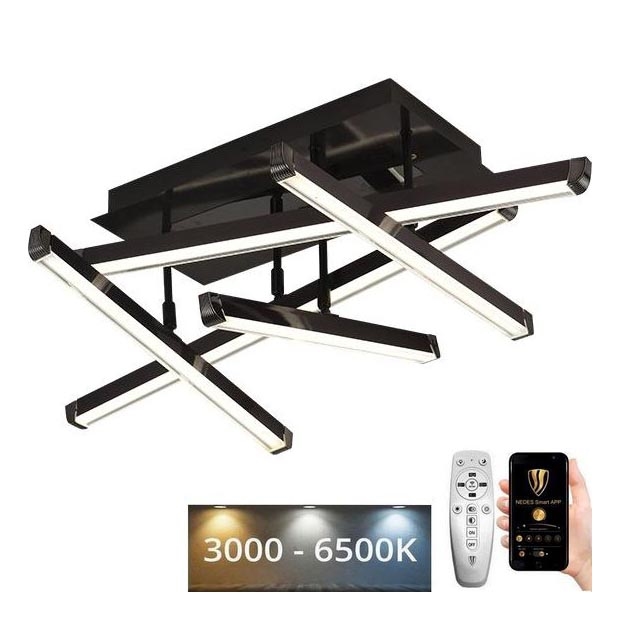 LED Aptumšojama virsapmetuma lustra LED/60W/230V 3000-6500K + tālvadības pults