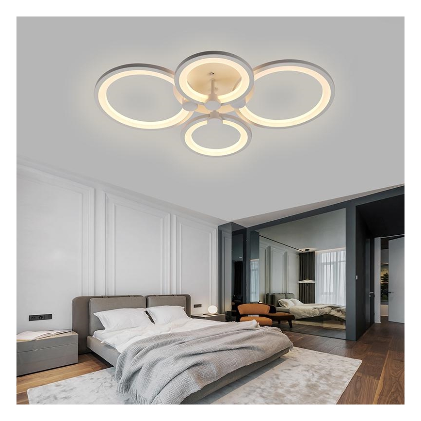 LED Aptumšojama virsapmetuma lustra LED/65W/230V 3000-6500K + tālvadības pults