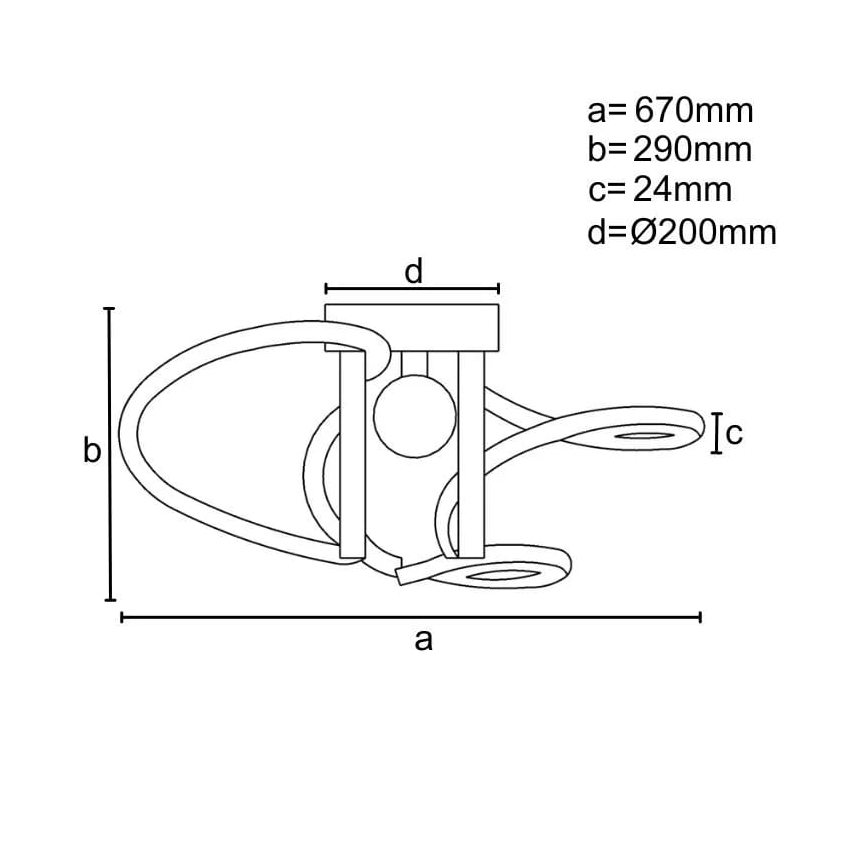 LED Aptumšojama virsapmetuma lustra LED/70W/230V 3000-6500K + tālvadības pults