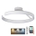 LED Aptumšojama virsapmetuma lustra LED/72W/230V 3000-6500K balta + tālvadības pults