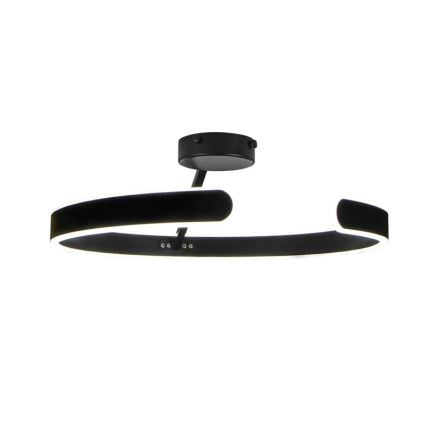 LED Aptumšojama virsapmetuma lustra LED/72W/230V 3000-6500K melna + tālvadības pults