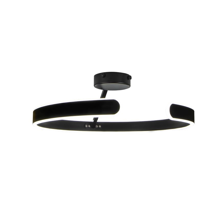 LED Aptumšojama virsapmetuma lustra LED/72W/230V 3000-6500K melna + tālvadības pults