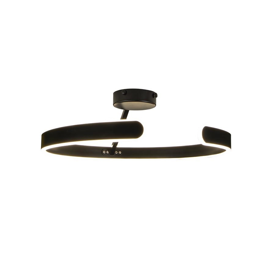 LED Aptumšojama virsapmetuma lustra LED/72W/230V 3000-6500K melna + tālvadības pults