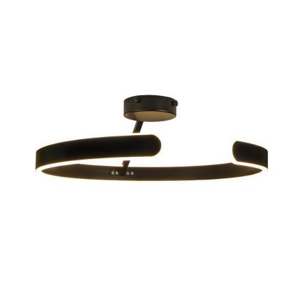 LED Aptumšojama virsapmetuma lustra LED/72W/230V 3000-6500K melna + tālvadības pults