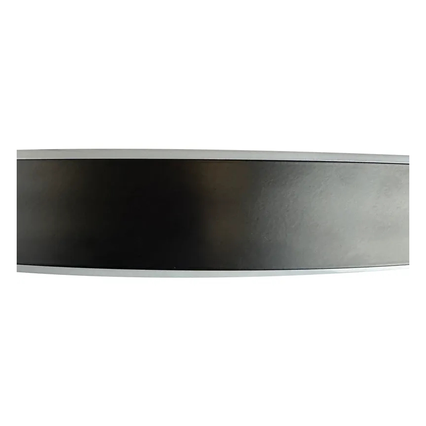 LED Aptumšojama virsapmetuma lustra LED/72W/230V 3000-6500K melna + tālvadības pults