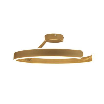 LED Aptumšojama virsapmetuma lustra LED/72W/230V 3000-6500K zelta + tālvadības pults