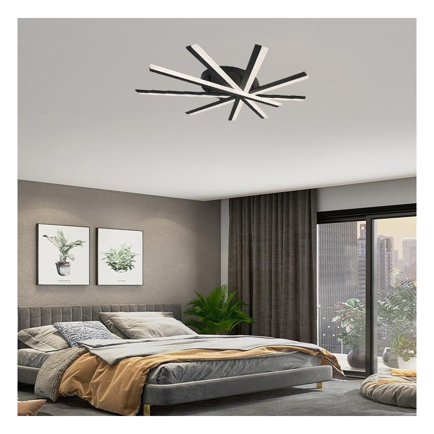 LED Aptumšojama virsapmetuma lustra LED/75W/230V 3000-6500K + tālvadības pults