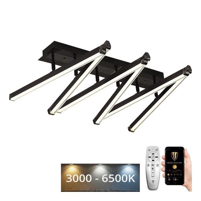 LED Aptumšojama virsapmetuma lustra LED/75W/230V 3000-6500K + tālvadības pults