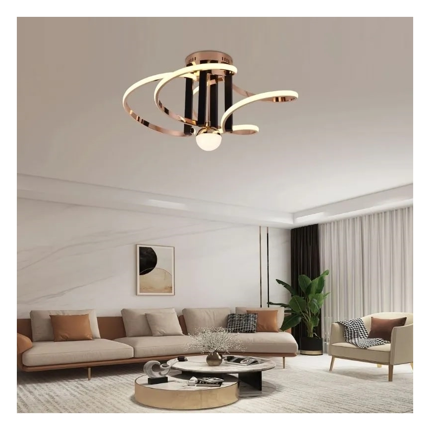 LED Aptumšojama virsapmetuma lustra LED/80W/230V 3000-6500K + tālvadības pults