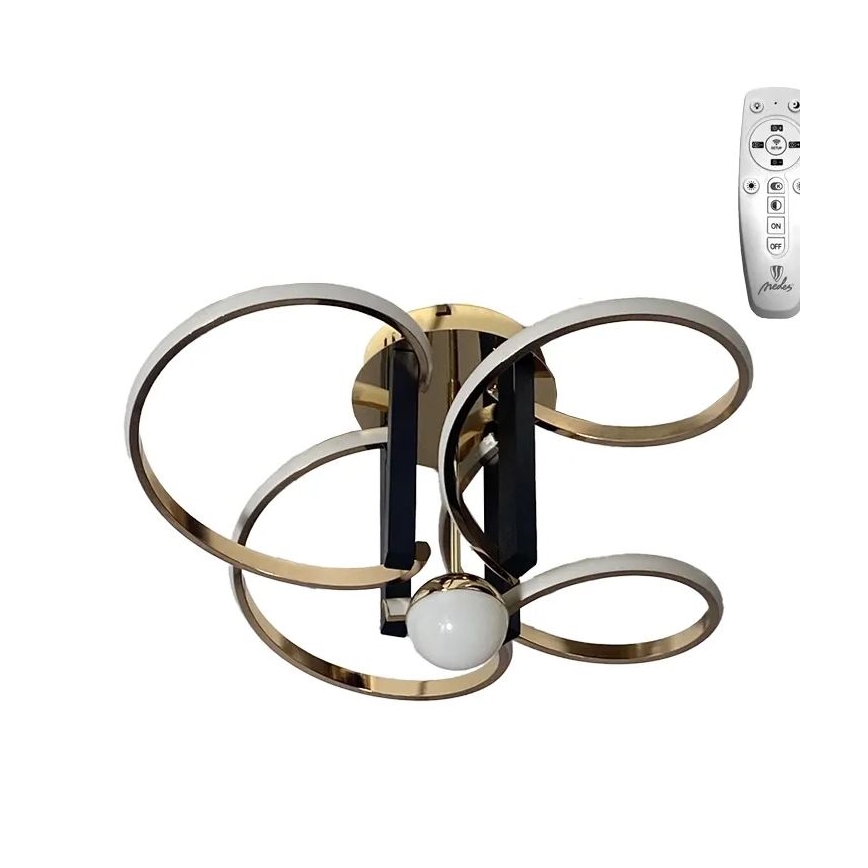 LED Aptumšojama virsapmetuma lustra LED/80W/230V 3000-6500K + tālvadības pults