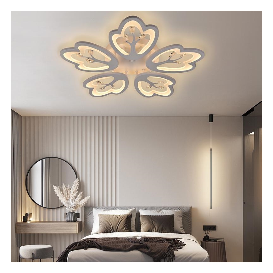 LED Aptumšojama virsapmetuma lustra LED/80W/230V 3000-6500K + tālvadības pults