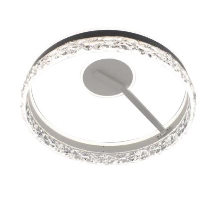 LED Aptumšojama virsapmetuma lustra LED/86W/230V 3000-6500K balta + tālvadības pults