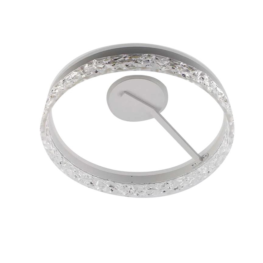 LED Aptumšojama virsapmetuma lustra LED/86W/230V 3000-6500K balta + tālvadības pults