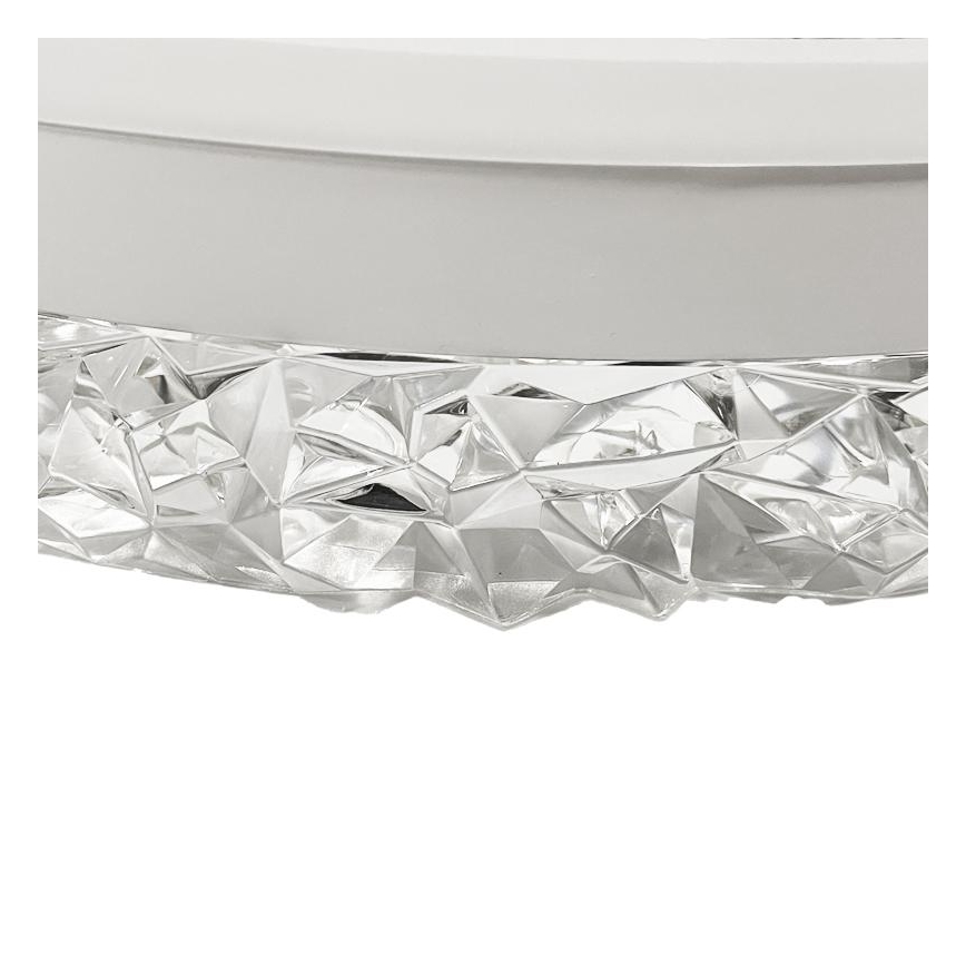 LED Aptumšojama virsapmetuma lustra LED/86W/230V 3000-6500K balta + tālvadības pults