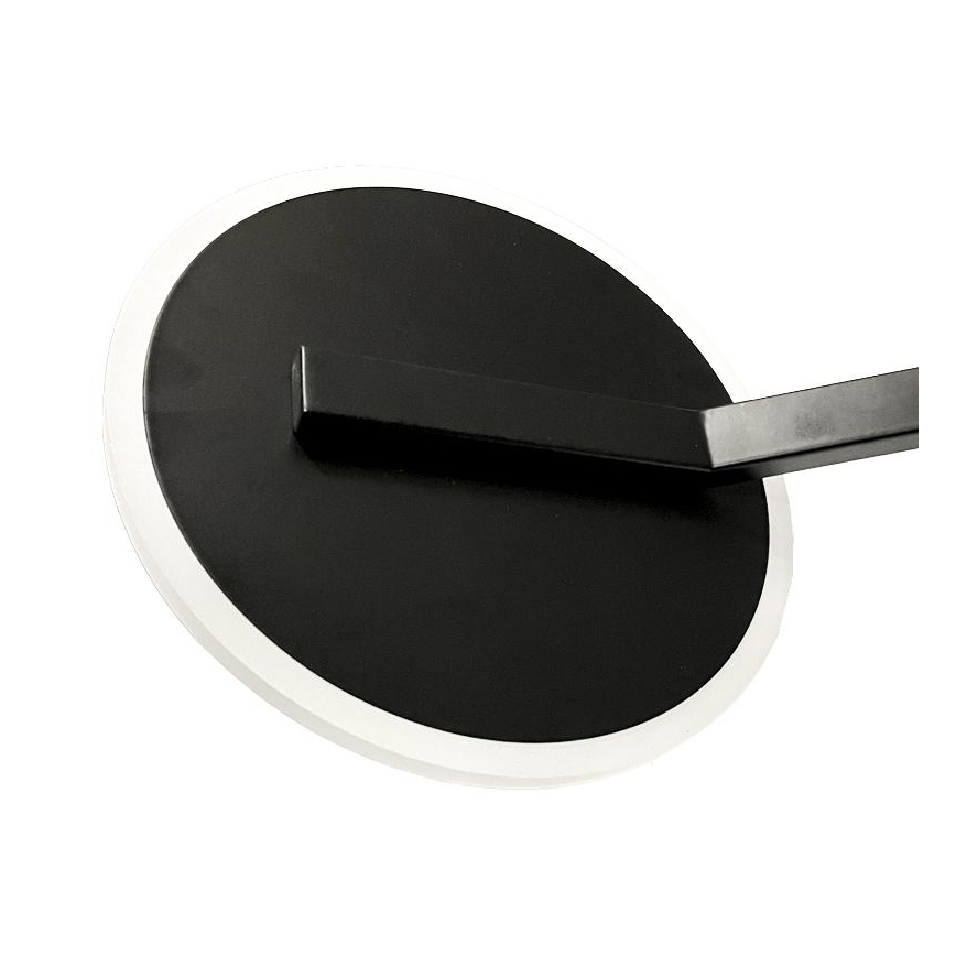 LED Aptumšojama virsapmetuma lustra LED/86W/230V 3000-6500K melna + tālvadības pults