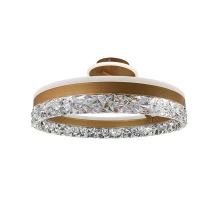 LED Aptumšojama virsapmetuma lustra LED/86W/230V 3000-6500K zelta + tālvadības pults