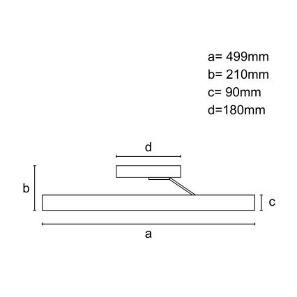 LED Aptumšojama virsapmetuma lustra LED/86W/230V 3000-6500K zelta + tālvadības pults