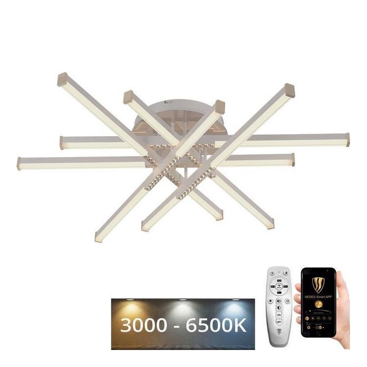 LED Aptumšojama virsapmetuma lustra LED/90W/230V 3000-6500K + tālvadības pults