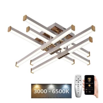 LED Aptumšojama virsapmetuma lustra LED/90W/230V 3000-6500K + tālvadības pults