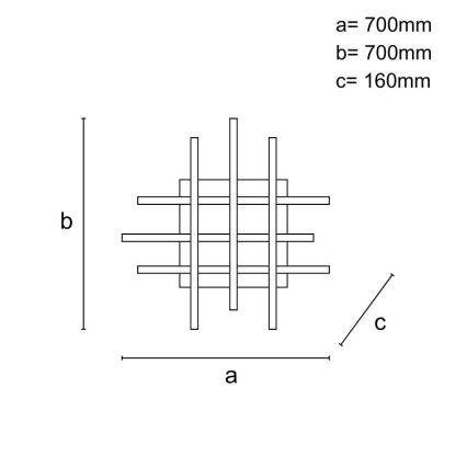 LED Aptumšojama virsapmetuma lustra LED/90W/230V 3000-6500K + tālvadības pults