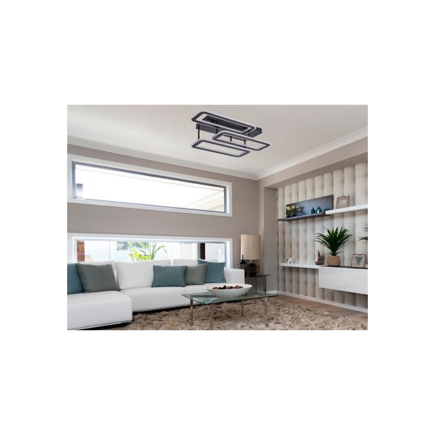 LED Aptumšojama virsapmetuma lustra LED/90W/230V 3000-6500K + tālvadības pults