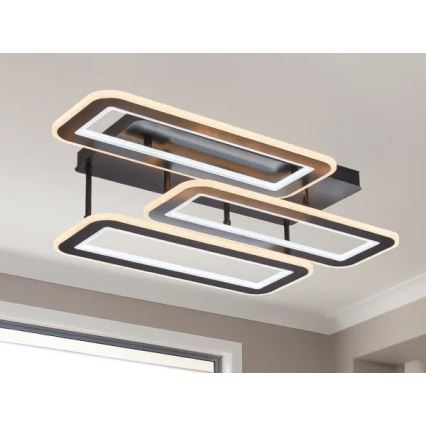 LED Aptumšojama virsapmetuma lustra LED/90W/230V 3000-6500K + tālvadības pults
