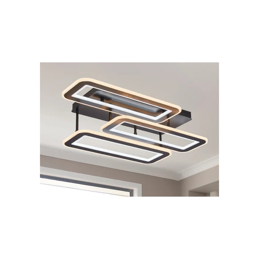 LED Aptumšojama virsapmetuma lustra LED/90W/230V 3000-6500K + tālvadības pults