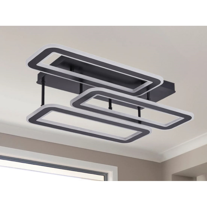 LED Aptumšojama virsapmetuma lustra LED/90W/230V 3000-6500K + tālvadības pults
