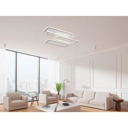 LED Aptumšojama virsapmetuma lustra LED/90W/230V 3000-6500K + tālvadības pults