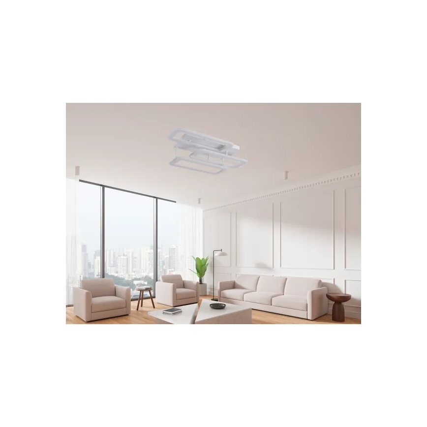 LED Aptumšojama virsapmetuma lustra LED/90W/230V 3000-6500K + tālvadības pults