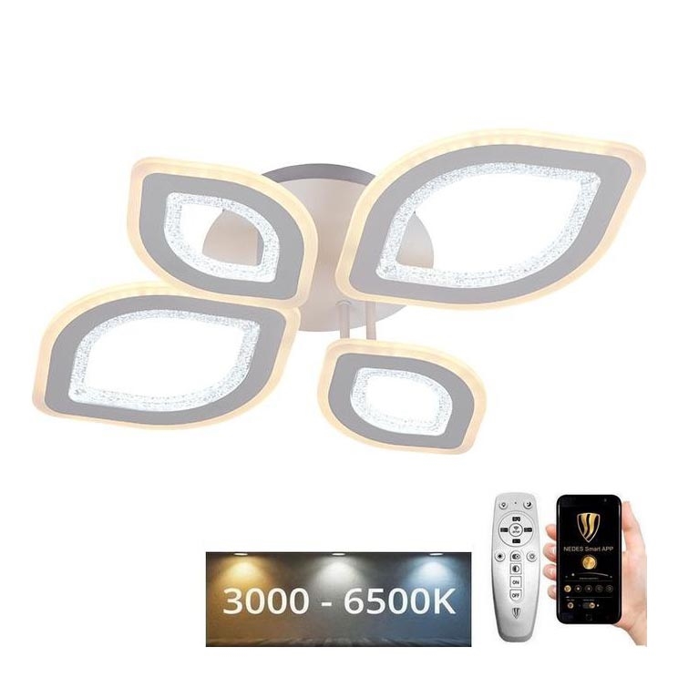 LED Aptumšojama virsapmetuma lustra LED/95W/230V 3000-6500K + tālvadības pults