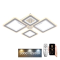 LED Aptumšojama virsapmetuma lustra LED/95W/230V 3000-6500K + tālvadības pults