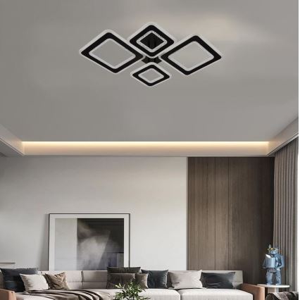 LED Aptumšojama virsapmetuma lustra LED/95W/230V 3000-6500K + tālvadības pults