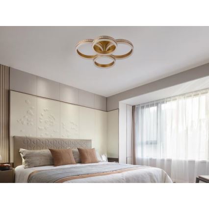 LED aptumšojama virsmas griestu lampa LED/150W/230V 3000-6500K + ar tālvadības pulti