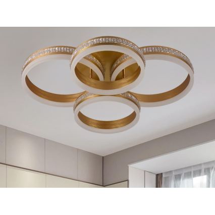 LED aptumšojama virsmas griestu lampa LED/150W/230V 3000-6500K + ar tālvadības pulti
