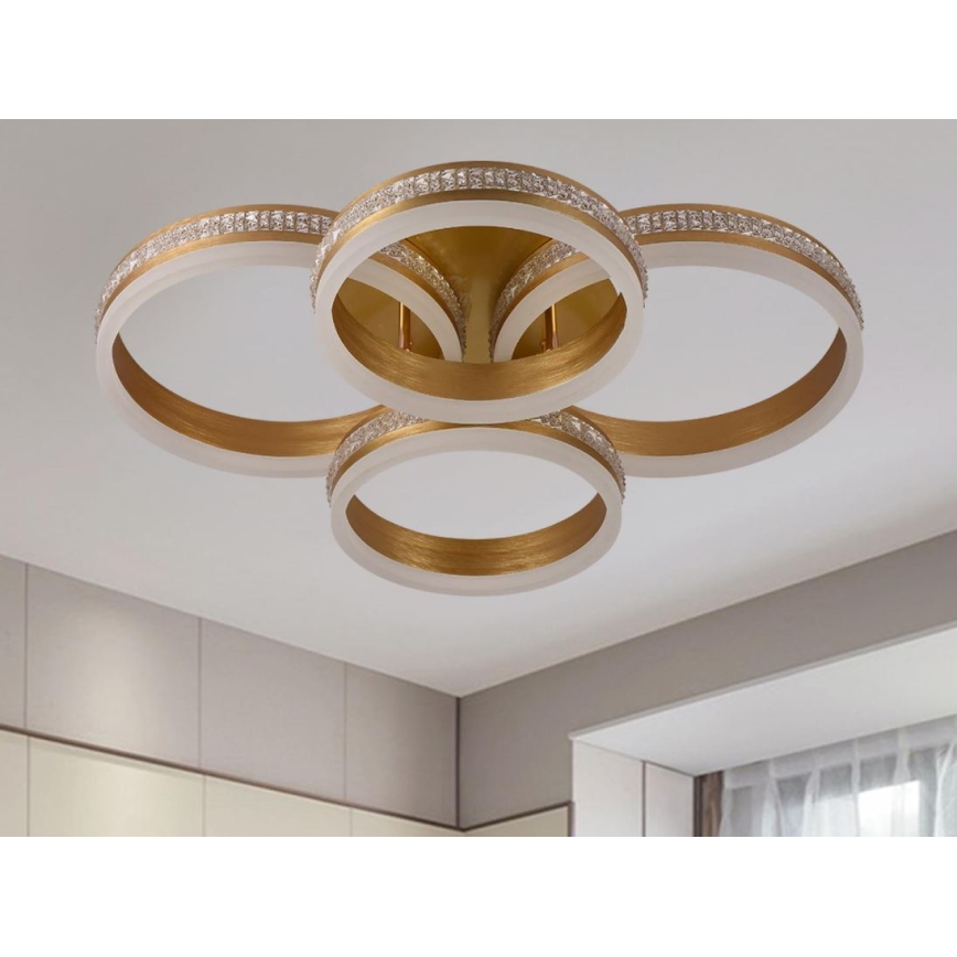 LED aptumšojama virsmas griestu lampa LED/150W/230V 3000-6500K + ar tālvadības pulti