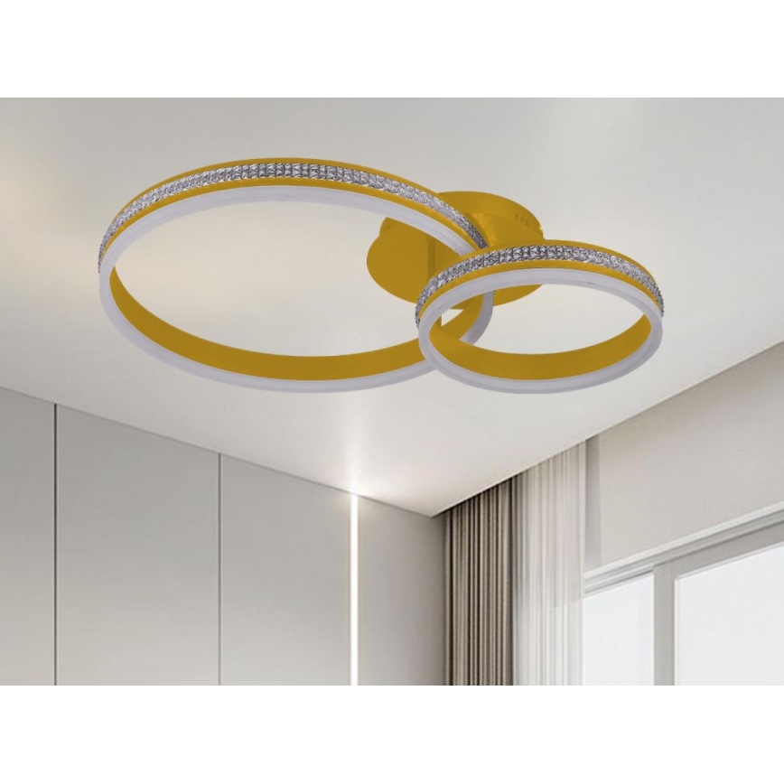 LED aptumšojama virsmas griestu lustra LED/110W/230V 3000-6500K + tālvadības pults