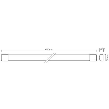 LED Aptumšojama virtuves zem skapīša lampa ar sensoru LED/20W/230V 4000K IP40