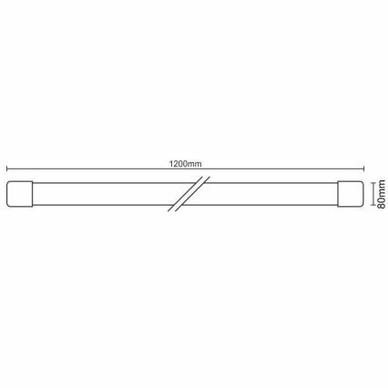 LED Aptumšojama virtuves zem skapīša lampa LED/40W/230V 3000-6500K Wi-Fi Tuya IP40