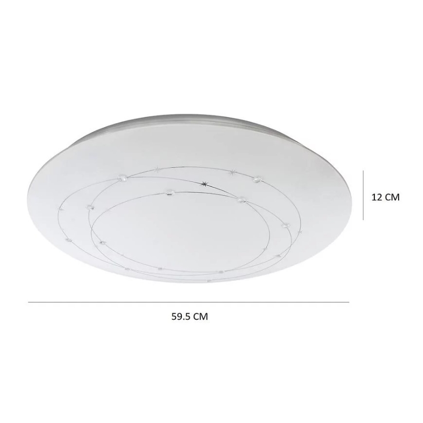 LED Aptumšojams griestu gaismeklis ATRIA ar tālvadības pulti LED/48W/230V