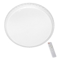 LED Aptumšojams griestu gaismeklis CRUZ ar tālvadības pulti 1xLED/66W/230V 3300lm